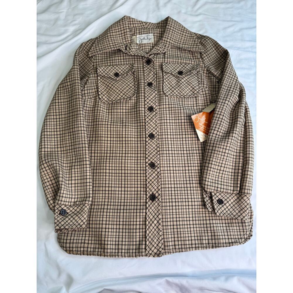 Vintage Jonathan Logan Plaid Button Up Shirt - Picture 2 of 11